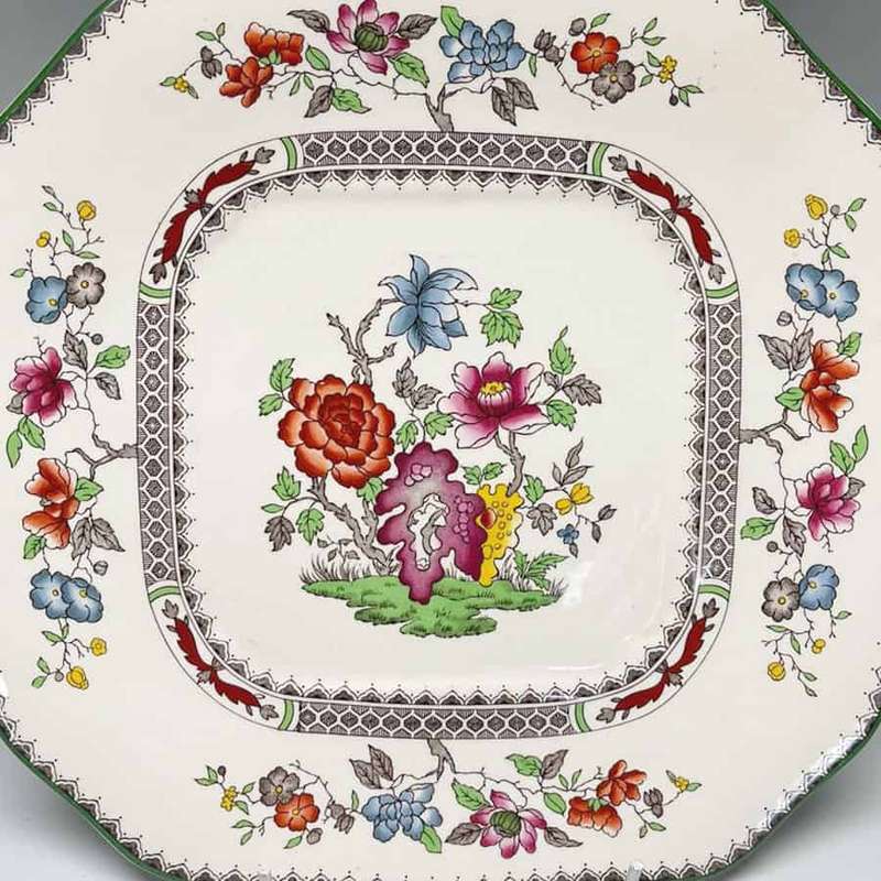 Copeland Spode Chinese Rose Large Tea Cake Plate