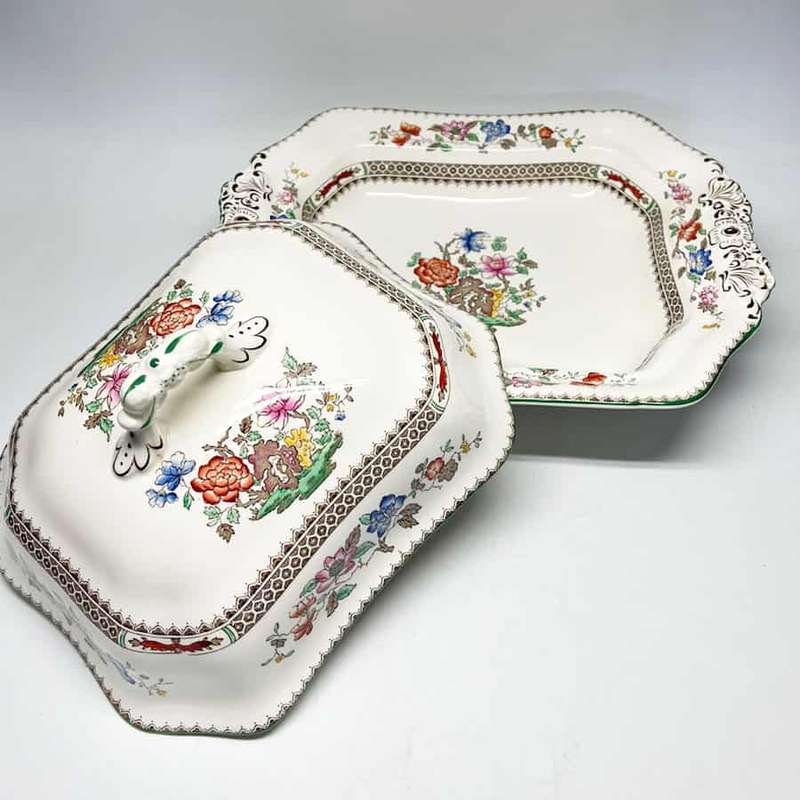 Copeland Spode Chinese Rose Vegetable Bowl