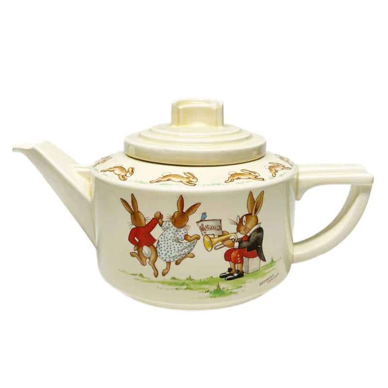 Royal Doulton Bunnykins Plays Trumpet Music Casino Tea Pot