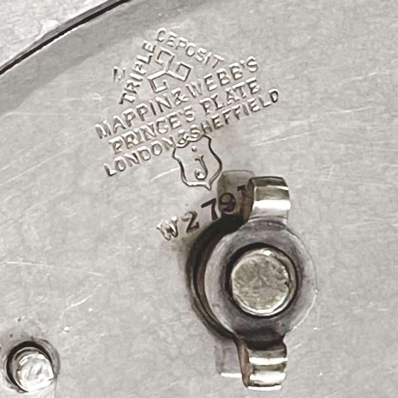 Silver Plated Meat Plate With Meat Dome Mappin and Webb