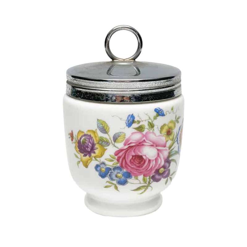 Royal Worcester Pink Rose Egg Coddler Medium