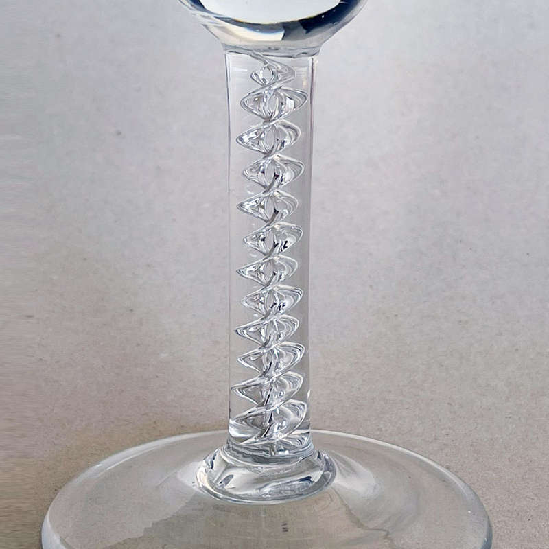 Antique 18th Century Georgian Air Twist Wine Glass c1750