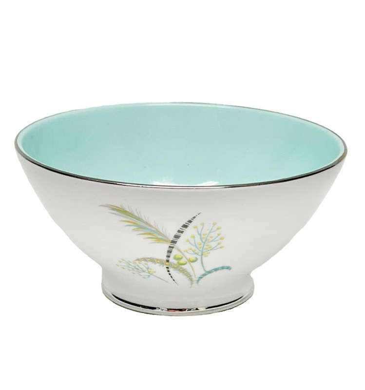 Royal Albert Festival Tea Sugar Bowl Turquoise Blue