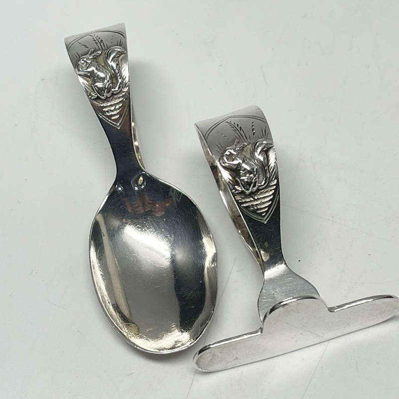 Hallmarked Silver Christening Set Sheffield 1962