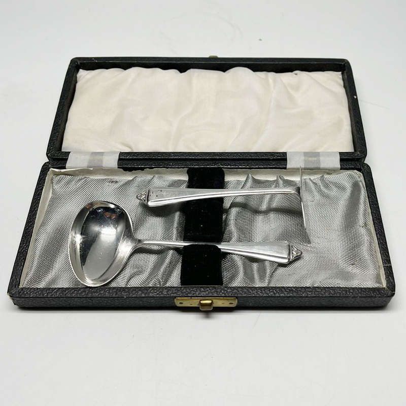 Hallmarked Silver Christening Set Birmingham 1949