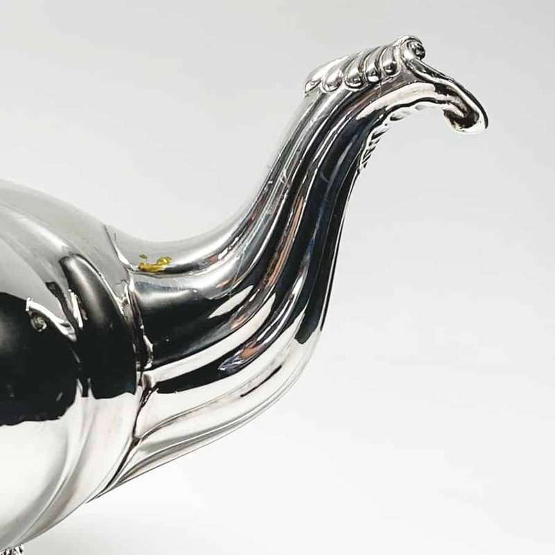Rare Irish Silver Dublin Melon Tea Pot 1837 George Alcock