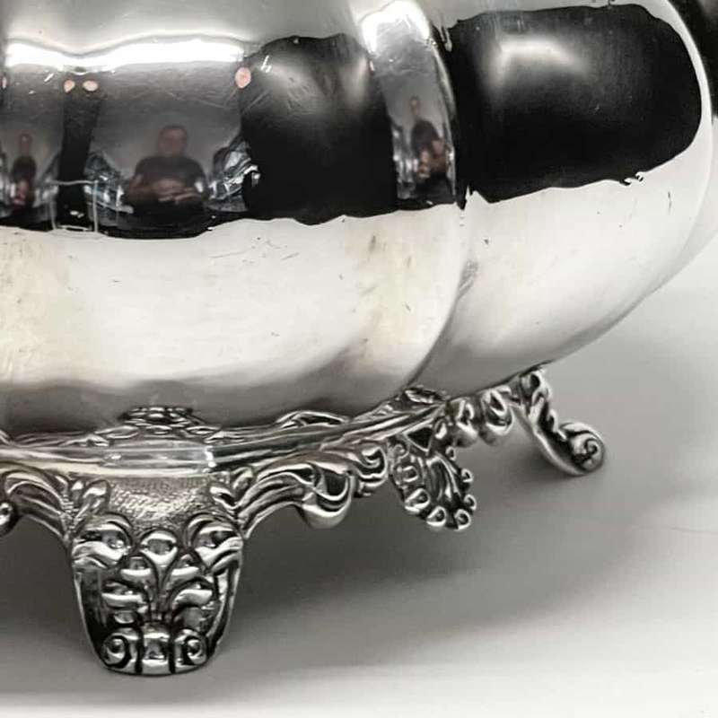 Rare Irish Silver Dublin Melon Tea Pot 1837 George Alcock
