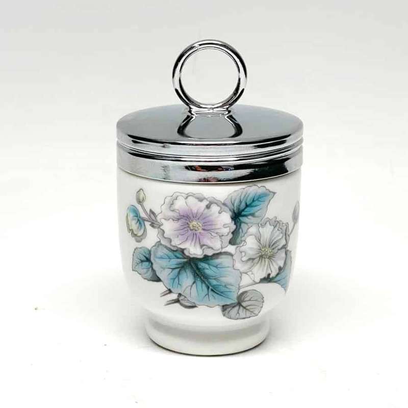 Royal Worcester Egg Coddler Mauve Grey Floral