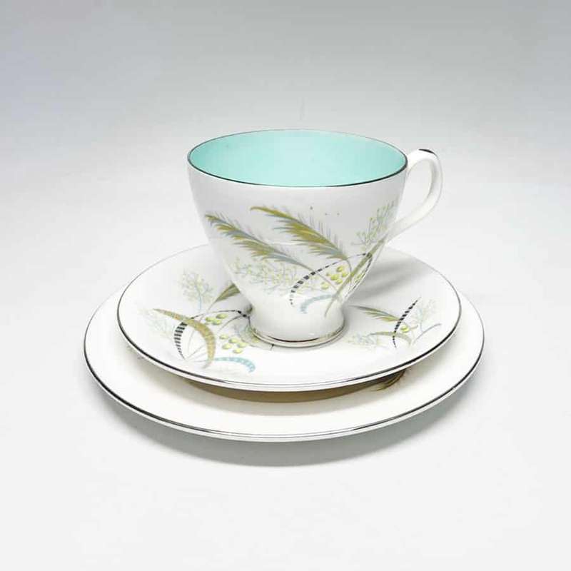 Royal Albert Festival Trio Turquoise Blue