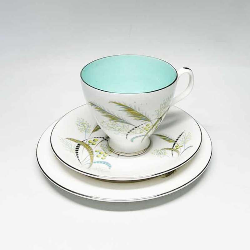 Royal Albert Festival Trio Turquoise Blue