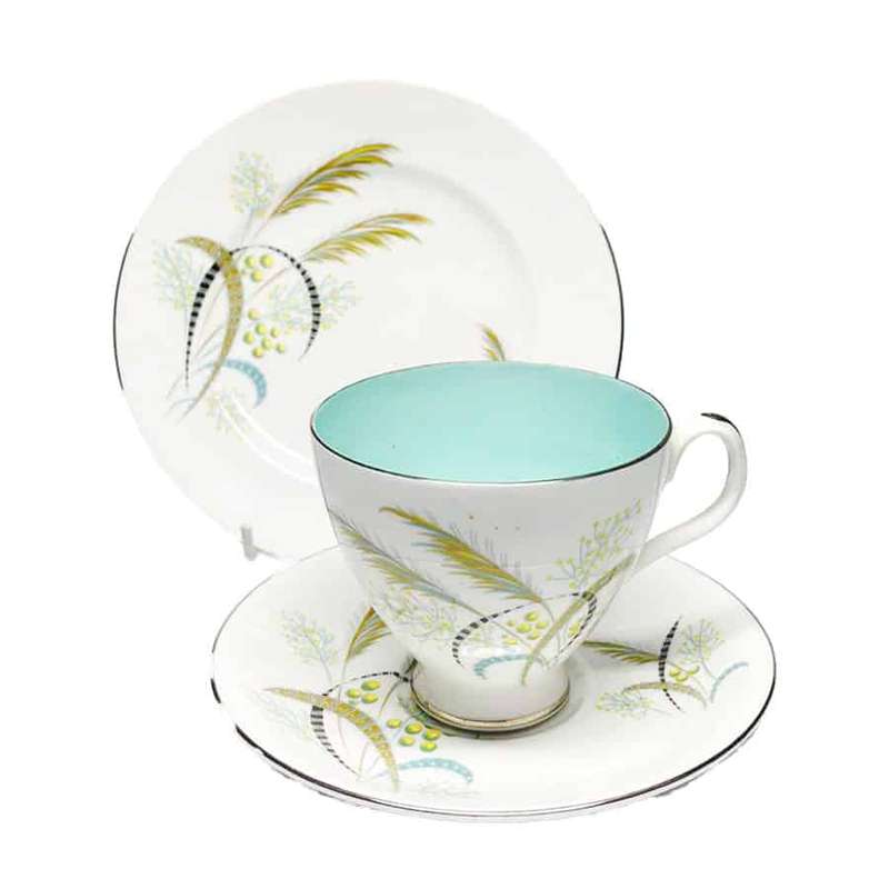 Royal Albert Festival Trio Turquoise Blue