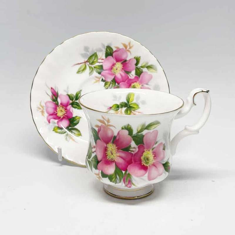 Royal Albert Prairie Rose Demitasse Duo