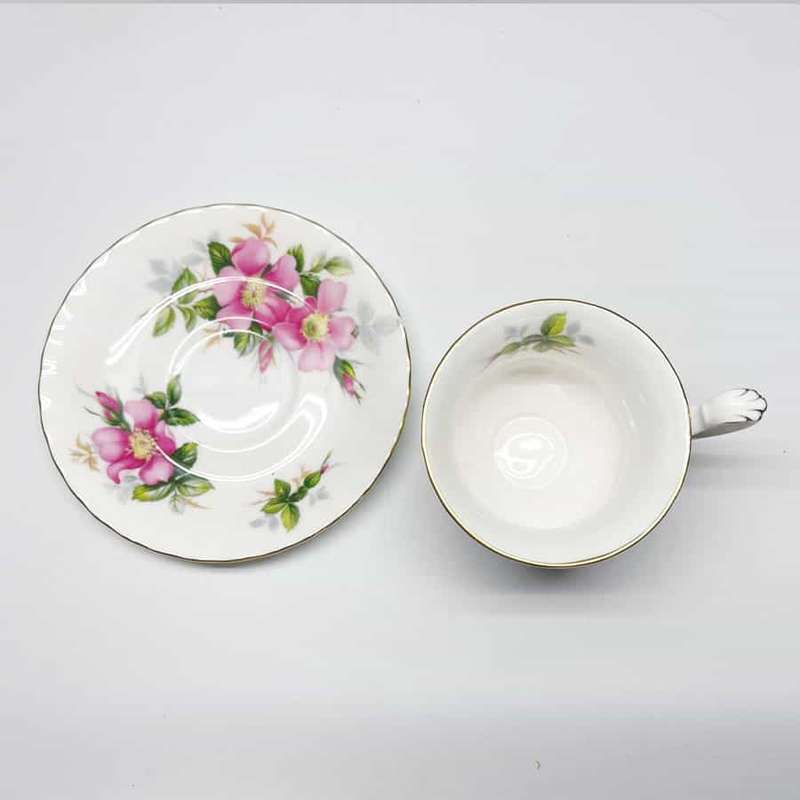 Royal Albert Prairie Rose Demitasse Duo