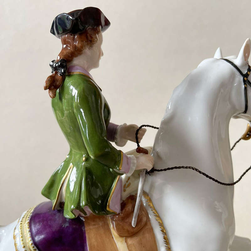 Volkstedt Lady On Horse Back C1945