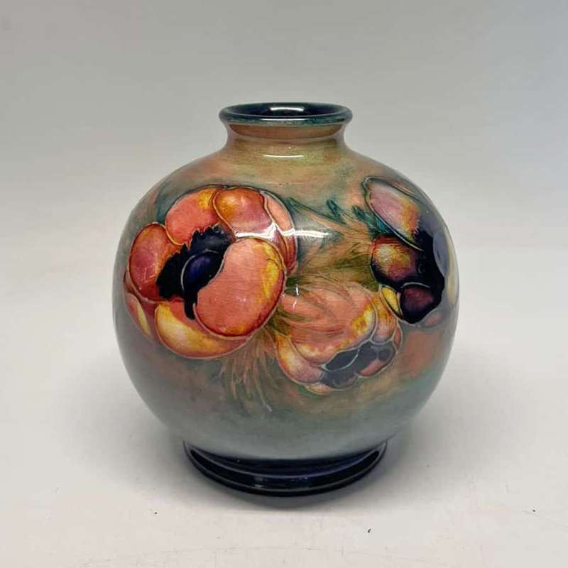 Moorcroft Flambe Anemone Pattern Vase 1949