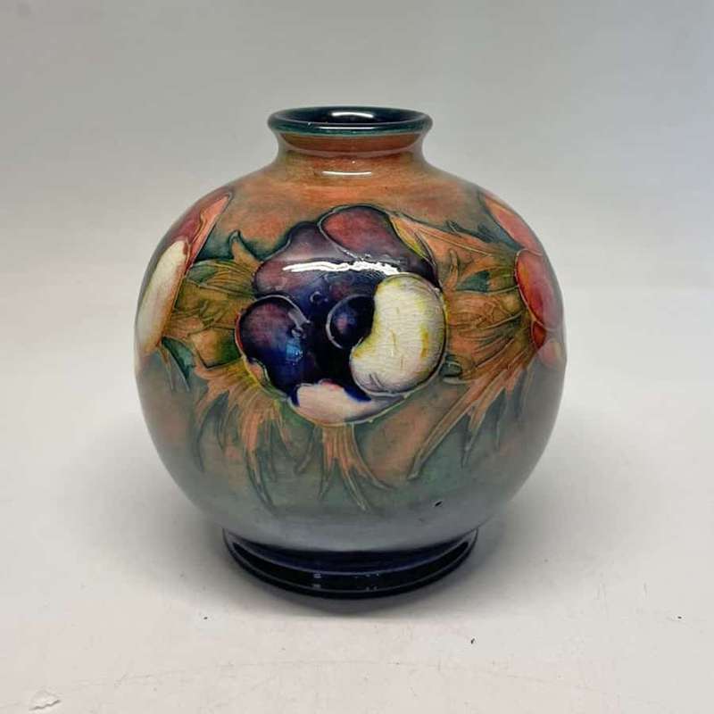 Moorcroft Flambe Anemone Pattern Vase 1949