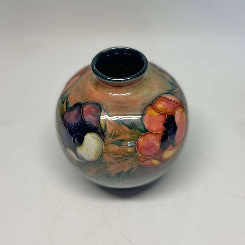 Moorcroft Flambe Anemone Pattern Vase 1949