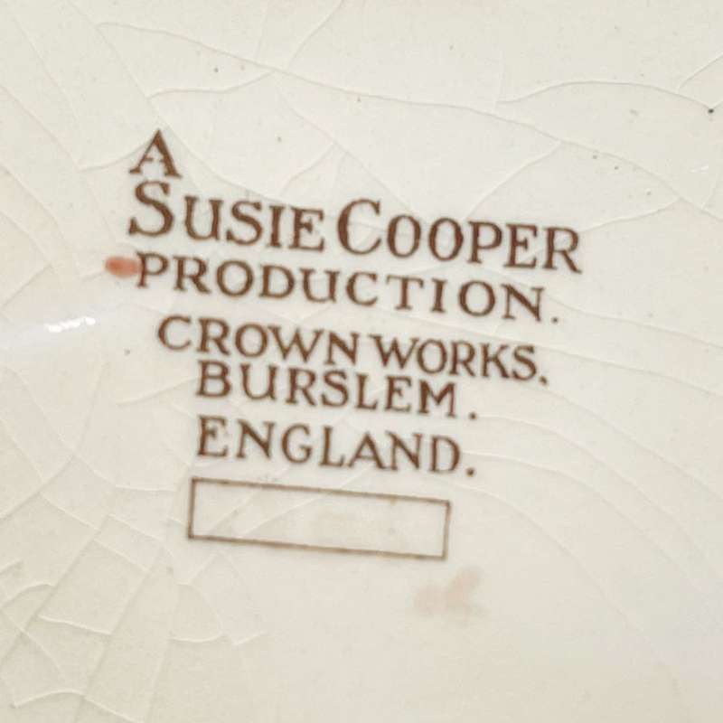 Susie Cooper Pink Dresden Spray Coffee Service