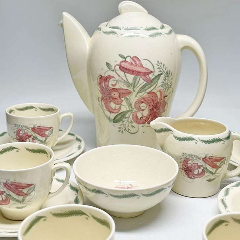 Susie Cooper Tiger Lily Coffee Service
