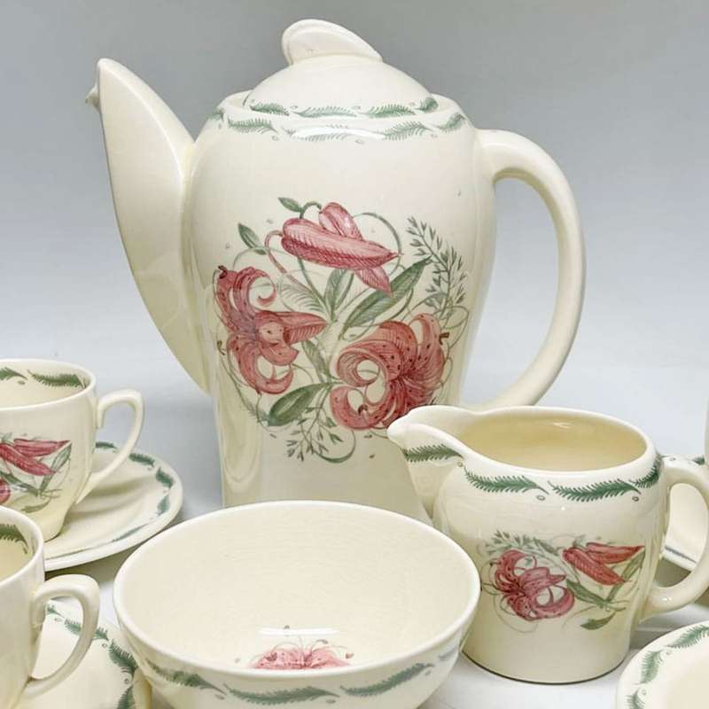 Susie Cooper Tiger Lily Coffee Service