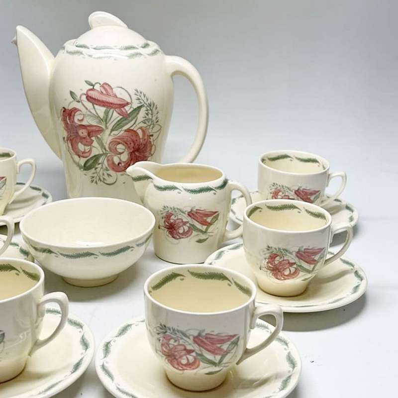 Susie Cooper Tiger Lily Coffee Service