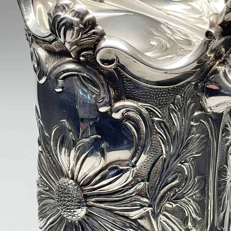 Art Nouveau Style Portugeuse Silver Claret Jug Porto
