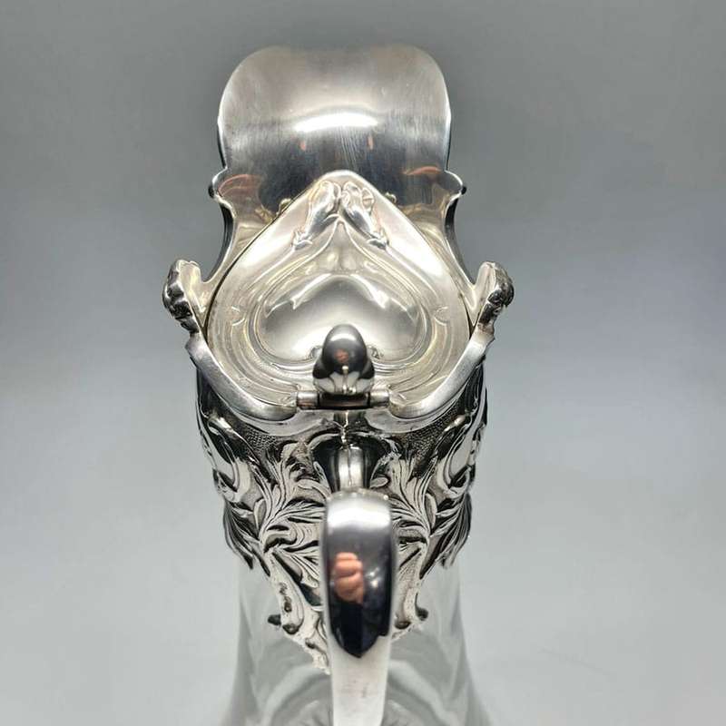 Art Nouveau Style Portugeuse Silver Claret Jug Porto