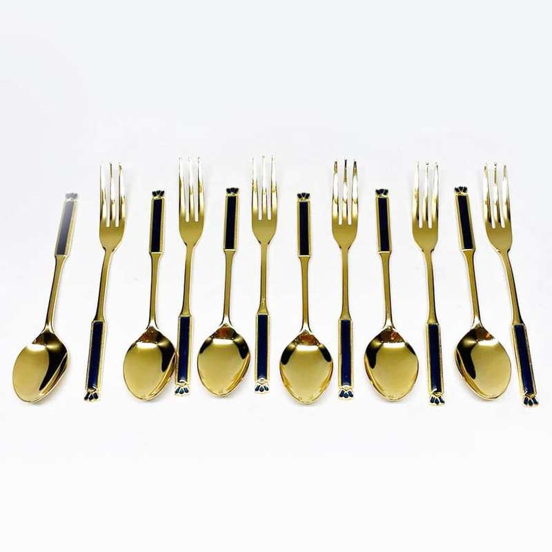 Eetrite 24ct Gold Plated Royal Albert Heirloom 12 Place Setting