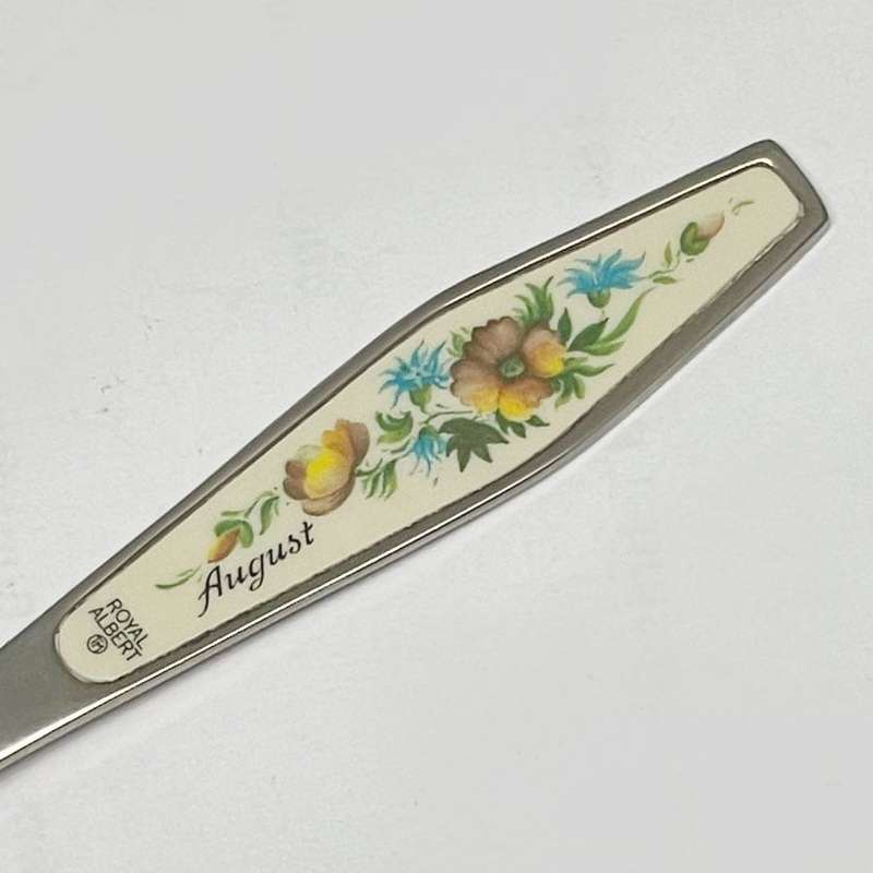 Royal Albert Flower of The Month August Sugar Spoon