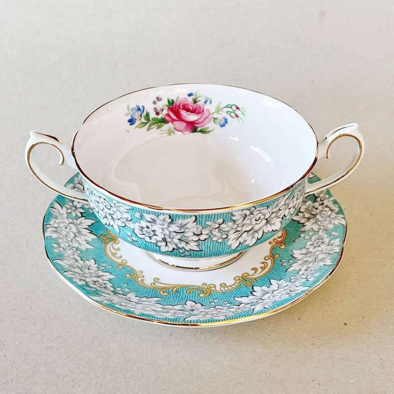 Royal Albert Enchantment Soup Coupe and Saucer