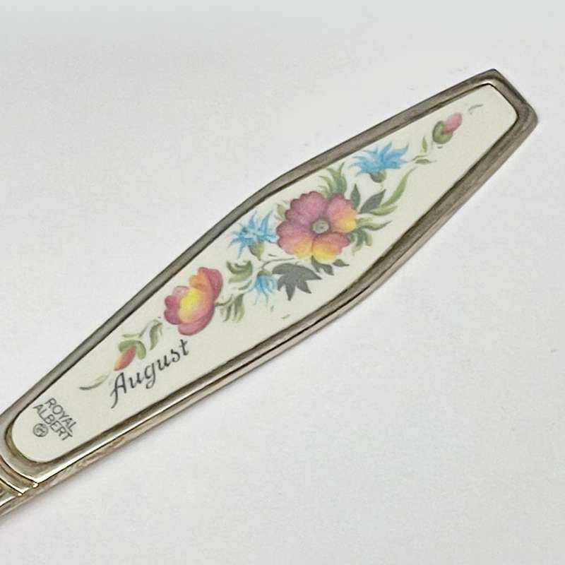 Royal Albert Flower of The Month August Cake Fork