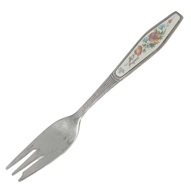 Royal Albert Flower of The Month August Cake Fork
