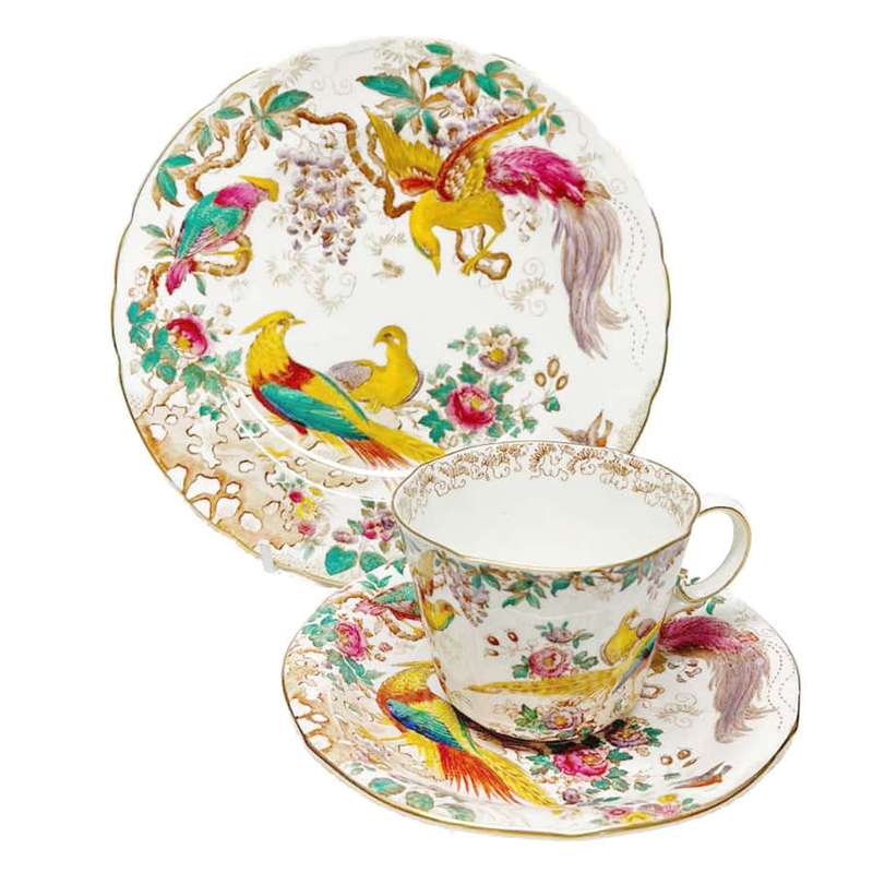 Royal Crown Derby Olde Avesbury Tea Trio 1939