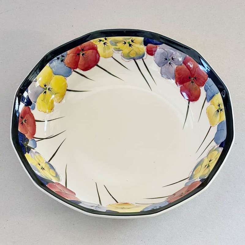 Royal Doulton Large Pansy Dessert Bowl D4049