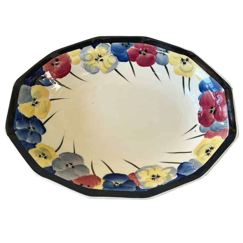 Royal Doulton Pansy Rectangular Serving Bowl D4049