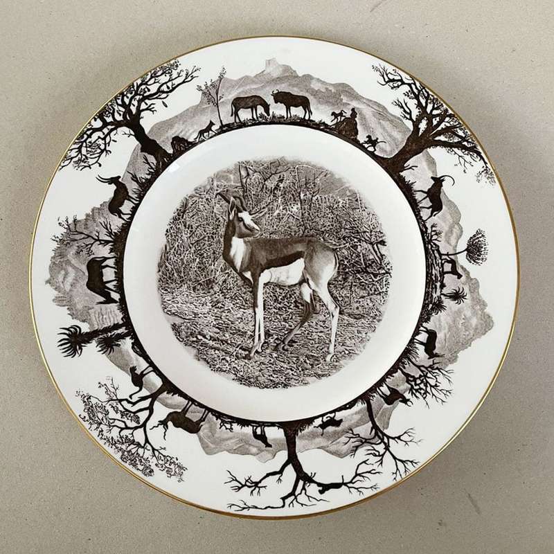 Wedgwood Deluxe Kruger Park Springbok Plate