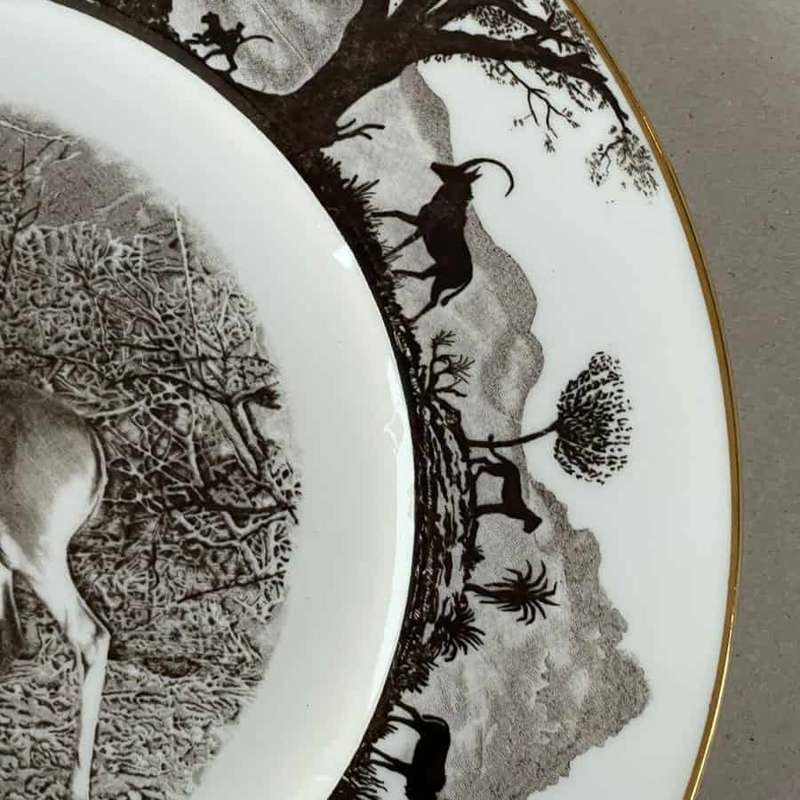 Wedgwood Deluxe Kruger Park Springbok Plate