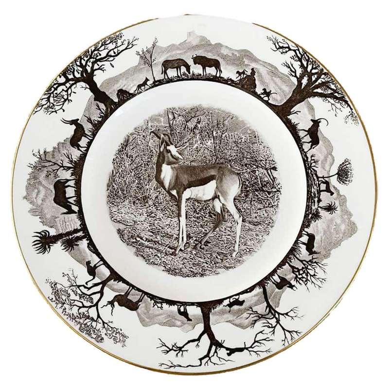Wedgwood Deluxe Kruger Park Springbok Plate