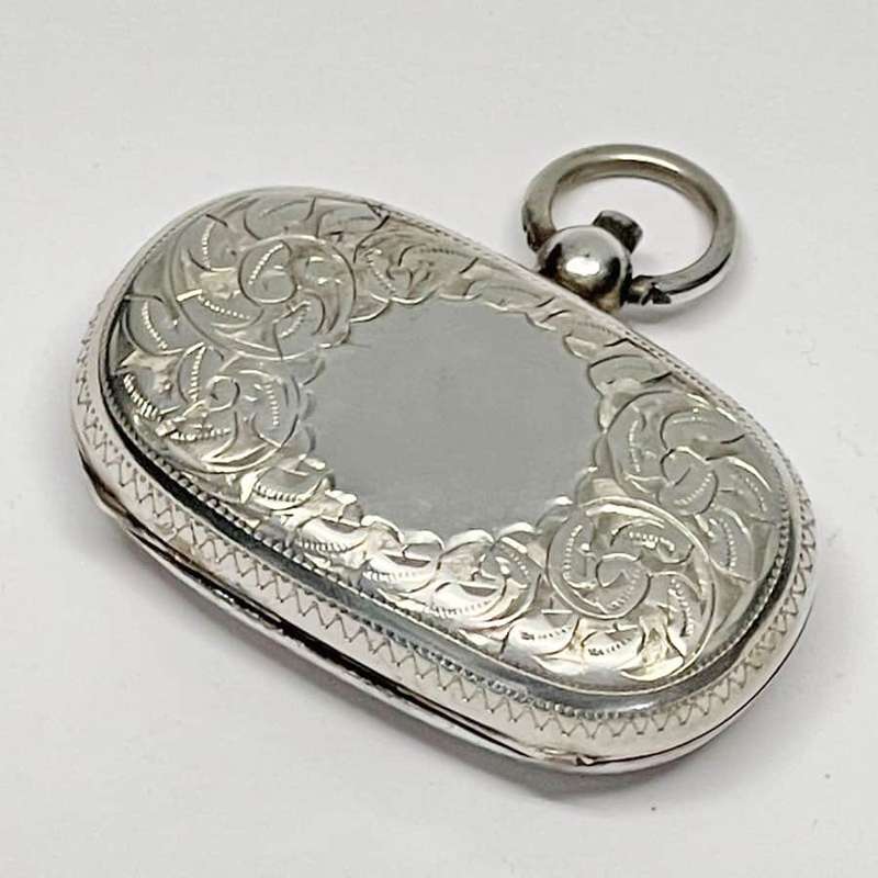 Hallmarked Double Silver Sovereign Case 1902