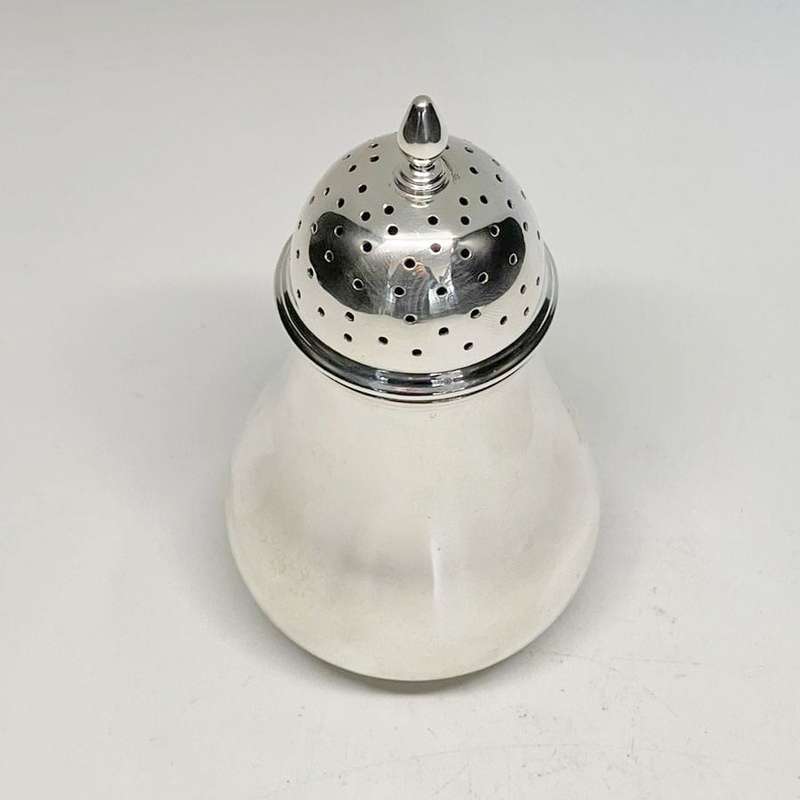 Hallmarked  Silver Sugar Castor London 1955