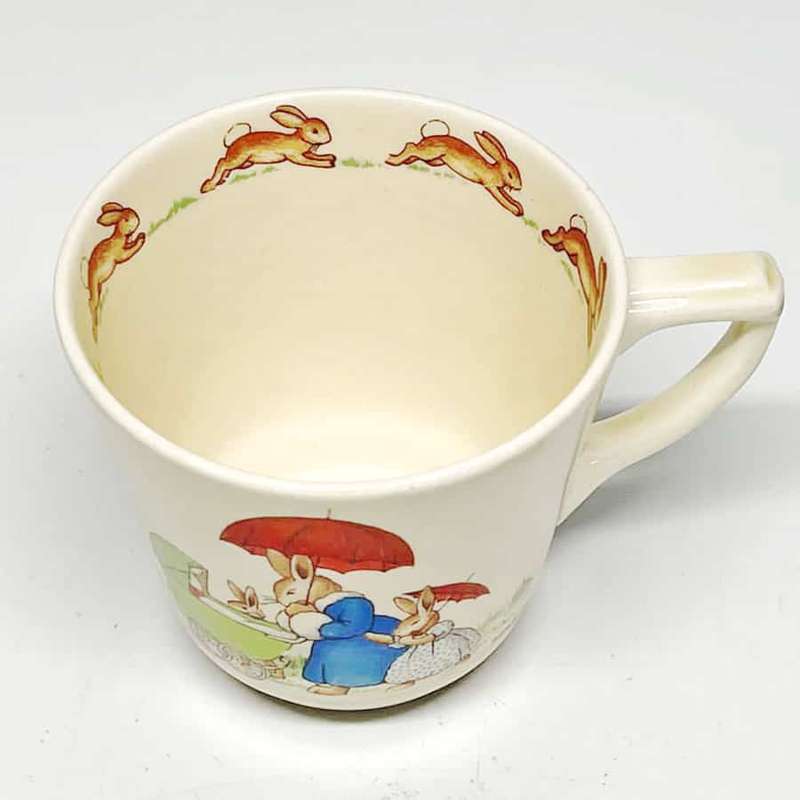 Royal Doulton Bunnykins Casino Cup Family With Pram