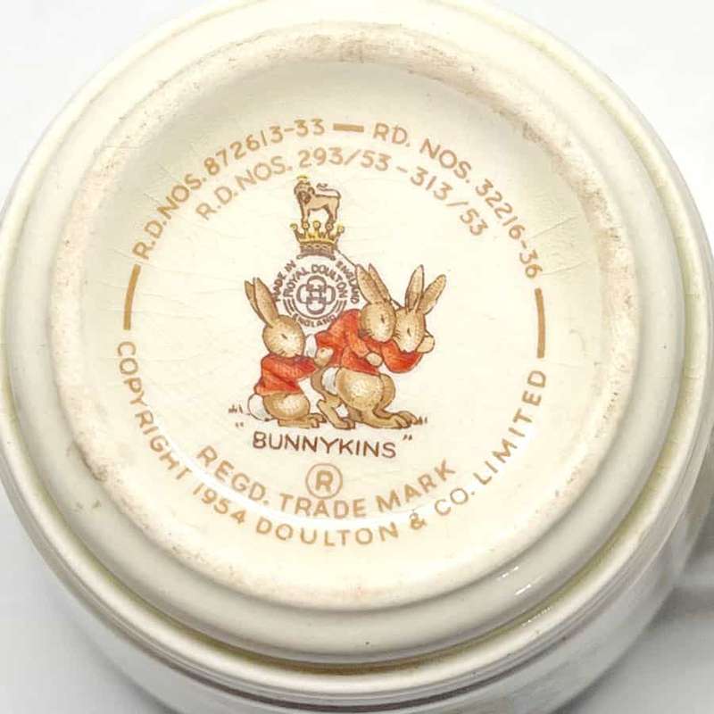 Royal Doulton Bunnykins Casino Cup Rocking Horse