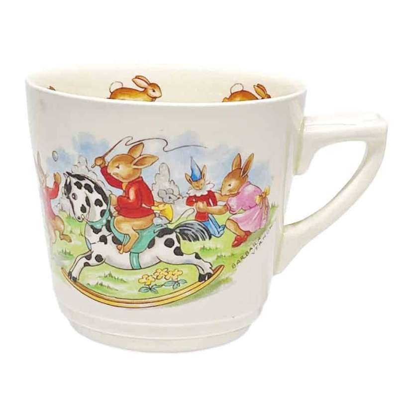 Royal Doulton Bunnykins Casino Cup Rocking Horse