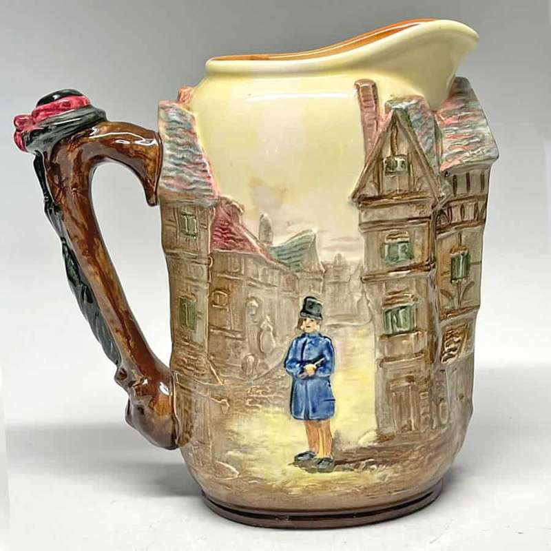 Royal Doulton Dickens Series  Sairey Gamp Relief Moulded Jug