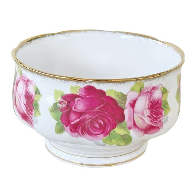 Royal Albert Old English Rose Coffee Sugar Bowl