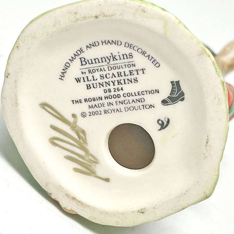 Royal Doulton Bunnykins Robin Hood Collection Will Scarlett