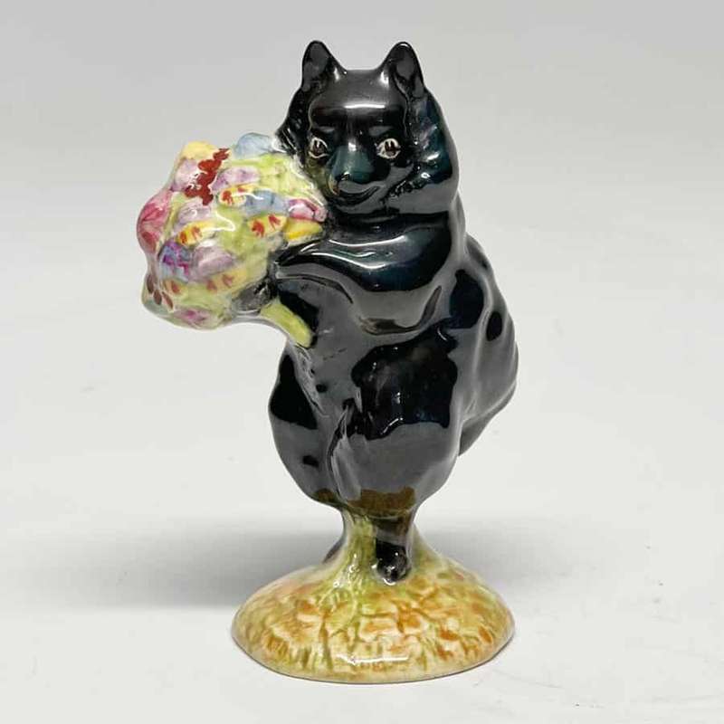 Beswick Beatrix Potter  Duchess With Flowers Gold Oval BP2 (Rare)