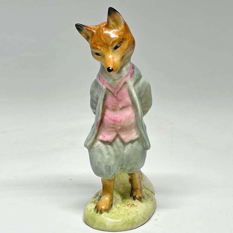 Beswick Beatrix Potter Foxy Whiskered Gentlemen  BP2 Gold