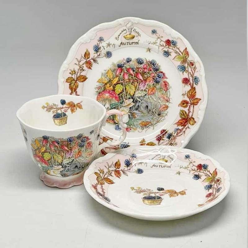 Brambly Hedge Autumn Tea Trio By Royal Doulton