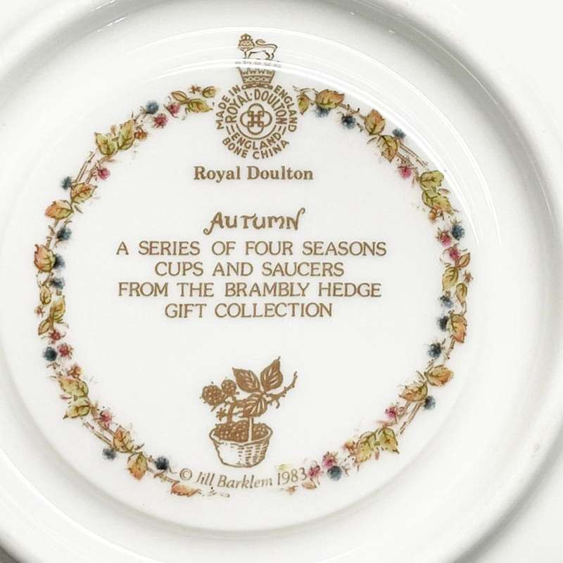 Brambly Hedge Autumn Tea Trio By Royal Doulton